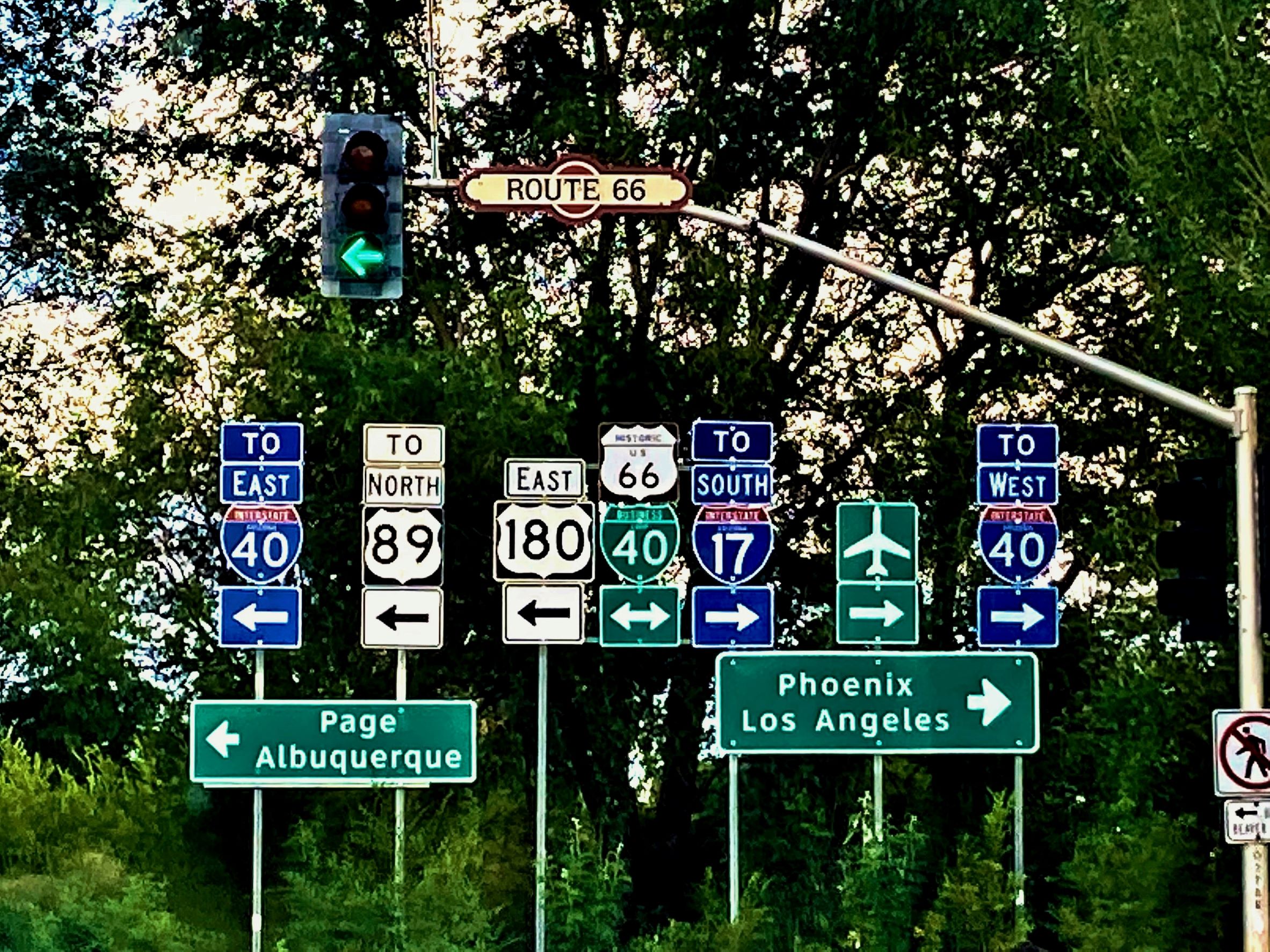 route 66 signs